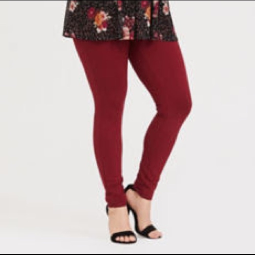 Torrid Red Skinny Pants